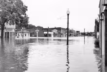 A photo of flooded downtown Council Grove in 1951 is a reminder of why the Council Grove Lake was built. We are grateful that it is working as designed.